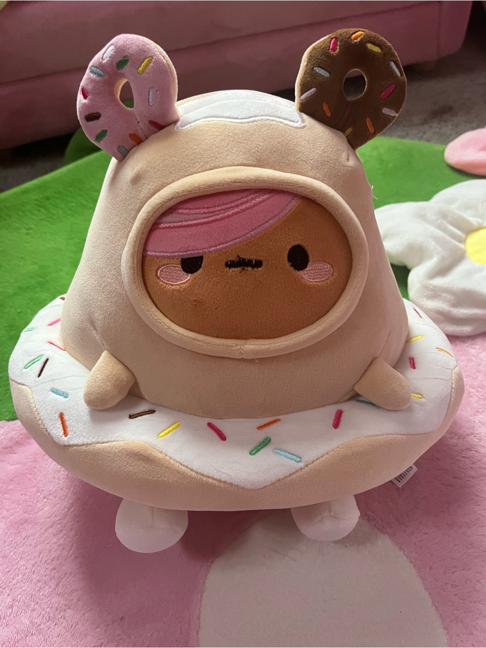 tokidoki Donut Hooded Plush - Cream, Pink & Brown